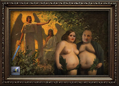 politischer Poster von Czeslaw Gorski - verbannung aus dem paradies